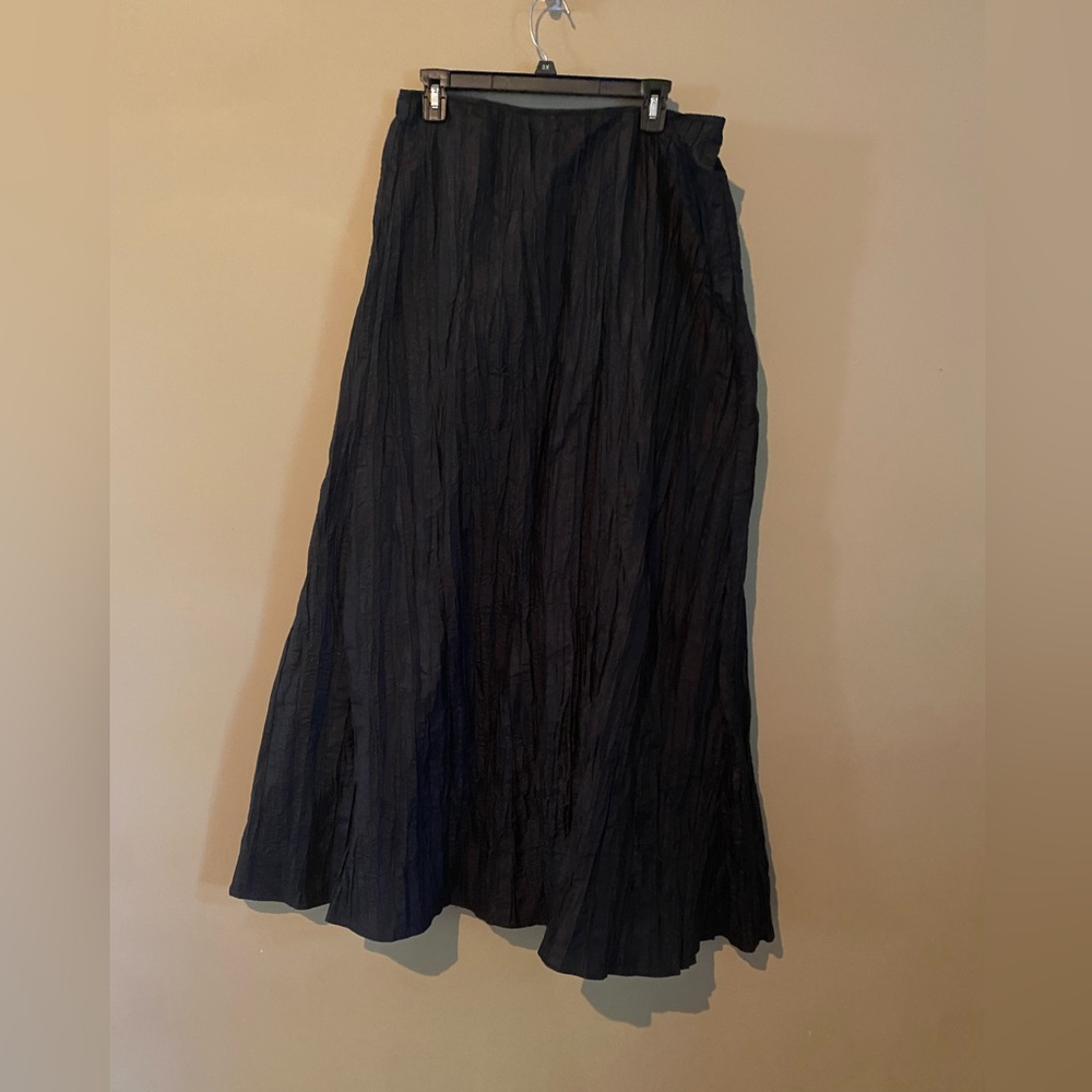 Victor Costa Charcoal Maxi Skirt